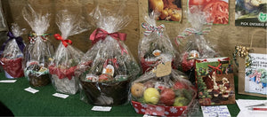 Gift baskets - (wrapped and tied with a bow upon purchase)